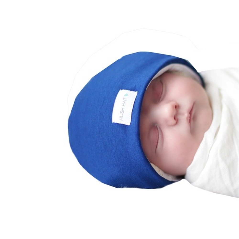 SMALL Royal Blue Hush Hat baby hats - Picture 2 of 3
